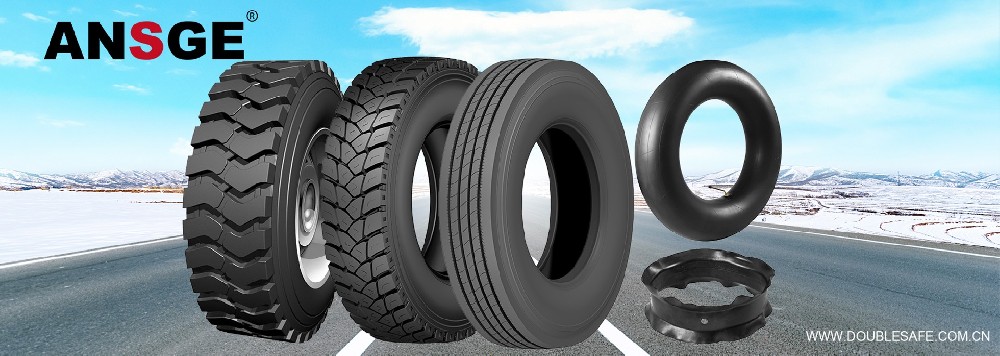 Double Safe and ANSGE brand tires, tubes, flaps